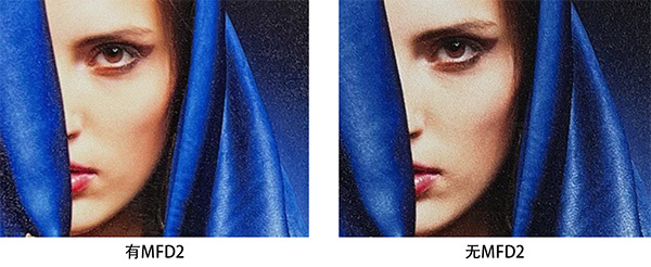 支持MFD2（Mimaki Fine Diffusion 2）画质提升示例对比图